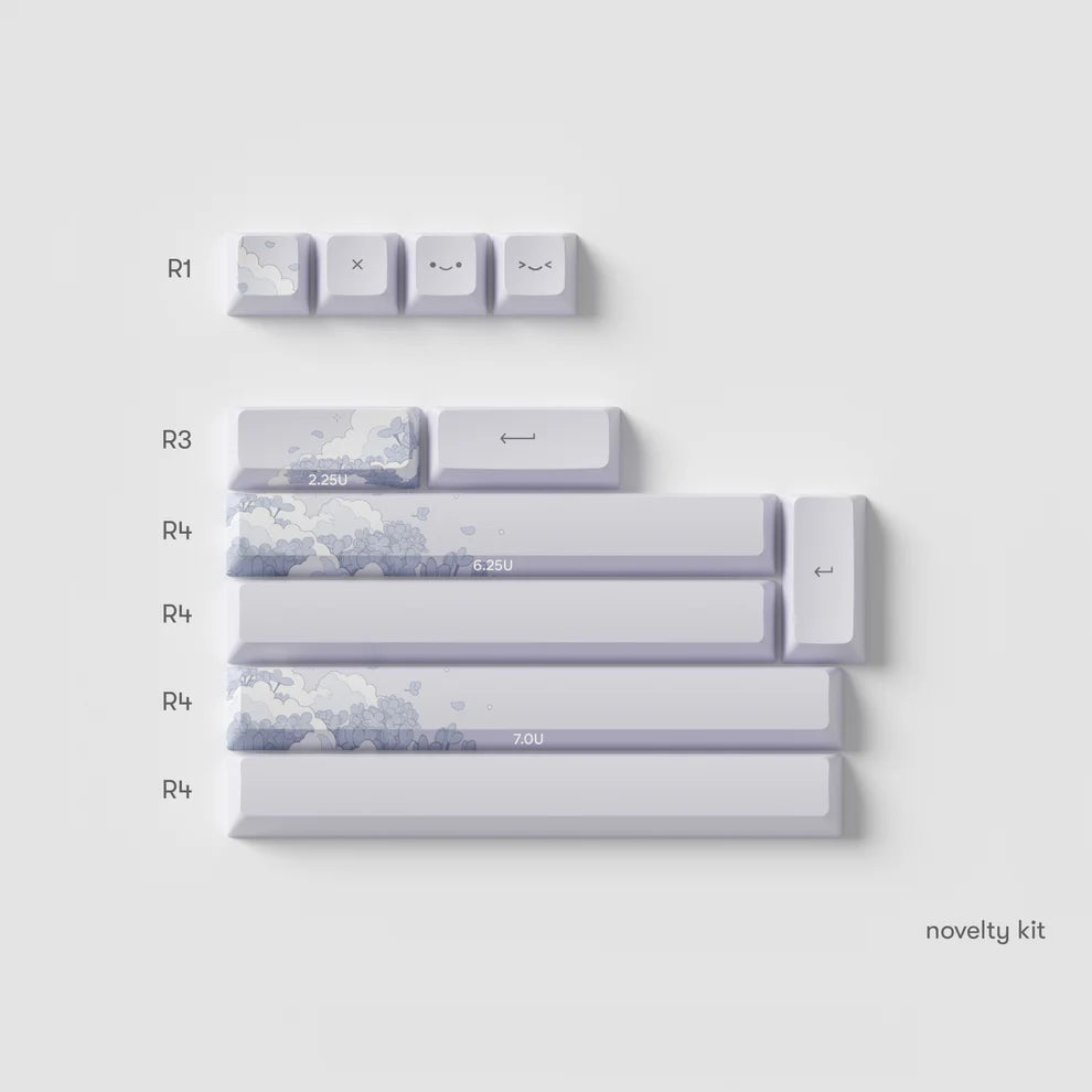 [OP Shop] Osume lilac dreams marshmallow + novelties Keycaps