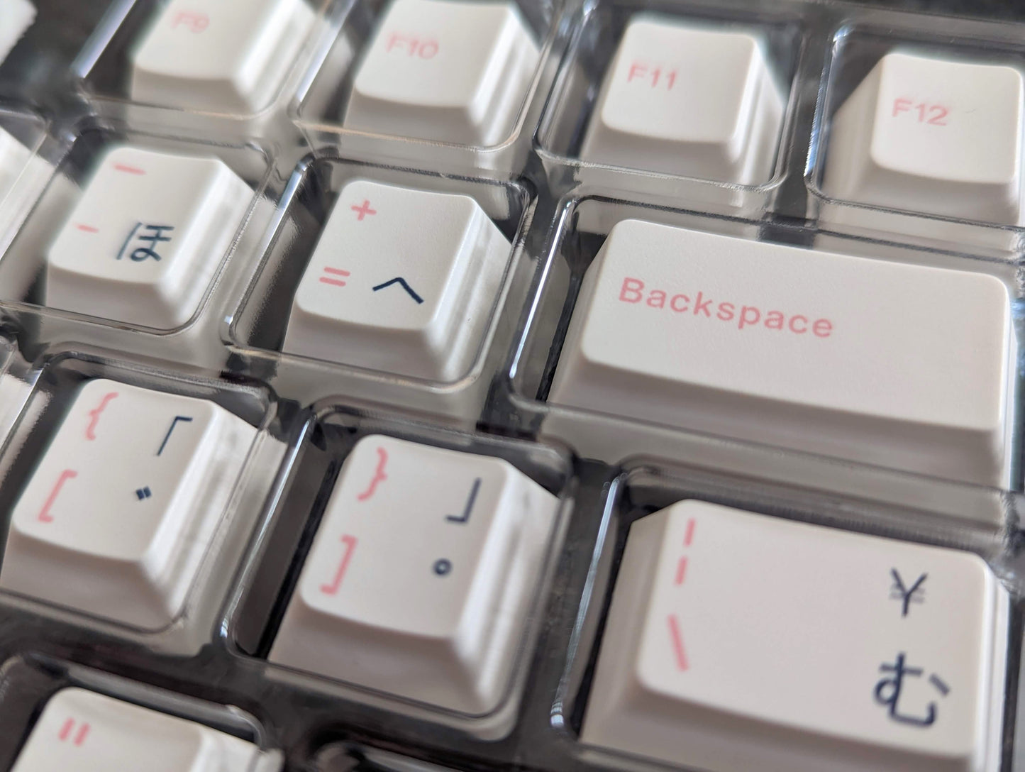 PBT Keycaps (Pink, Black, Red, Green)